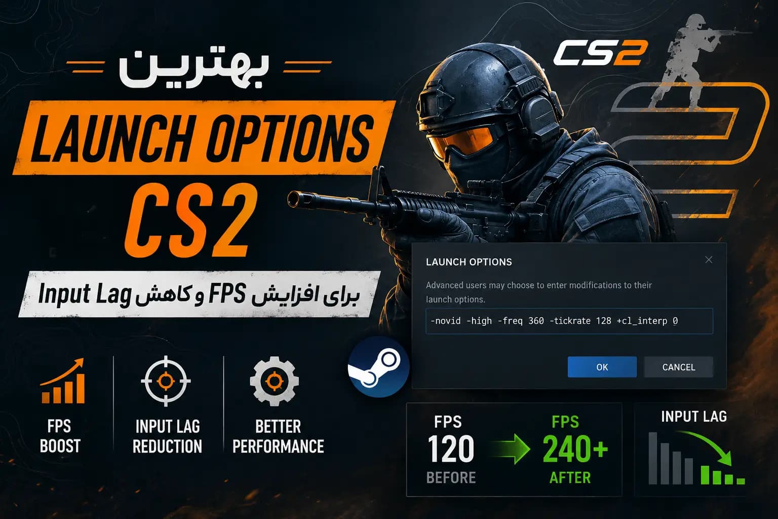 بهترین Launch Options برای CS2؛ افزایش FPS و کاهش لگ